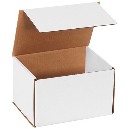 Bsc Preferred 8 x 6 x 5'' White Corrugated Mailers, 50PK BUY00028735